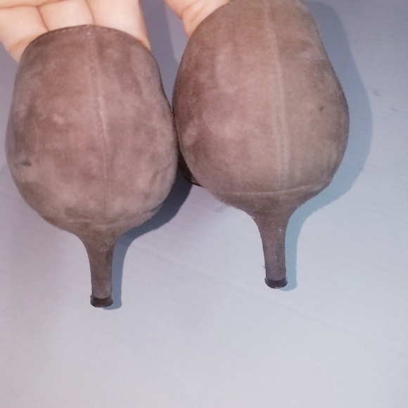 🌸Dolce & Gabbana | Grey Suede Kitten Heel Pointed Toe 39 - Picture 5 of 10